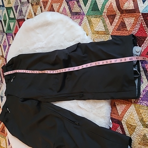 E 408 Black Insulated Thick Winter Snow Pants Outerwear Size Medium - Picture 11 of 15